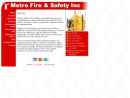 Metro Fire And Safety's Website