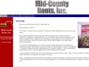 Mid County Rents Inc's Website