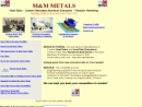 M & M Metals's Website