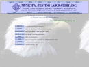 MUNICIPAL TESTING LABORATORY, INC's Website