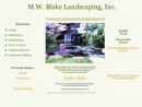 M W Blake Landscaping & Grading CO's Website