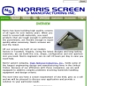 NORRIS SCREEN AND MANUFACTURING INC's Website