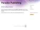 Paradox Publishing's Website