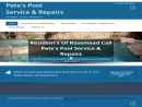 Pete's Pool Service & Repairs's Website