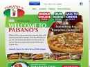 Paisano's Pizza's Website