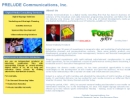PRELUDE COMMUNICATIONS INC's Website