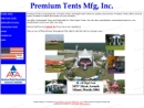 Premium Tents MFG Inc's Website