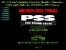 Pro Sound Store Inc's Website
