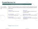 PYRAMID SERVICES, INC.'s Website