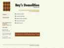 Ray's Demolition's Website
