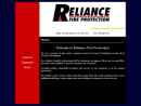 RELIANCE FIRE PROTECTION; INC's Website