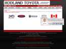 Rodland Toyota's Website