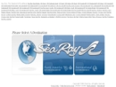 Sea Ray Boats Inc's Website