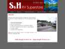 S & H RV Superstore's Website