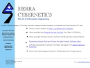 SIERRA CYBERNETICS, INC's Website