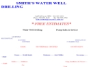 SMITH'S WATER WELL DRILLING's Website