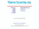 THERMO DYNAMICS INC's Website