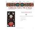 California Native Tile & Stone's Website