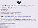 THERMOPHYSICAL PROPERTIES RESEARCH LABORATORY INC's Website