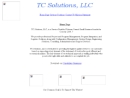TC SOLUTIONS LLC's Website
