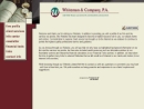 Whiteman & Company PA's Website