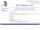 BC TECHNOLOGIES LTD's Website