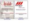 WALSH MARINE PRODUCTS, INC's Website