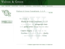 WALTON & GREEN CONSULTANTS, L.L.P.'s Website
