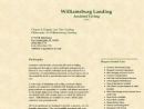 Williamsburg Landing Assisted Living's Website