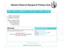 Western Reserve Racquet & Fitness Club's Website