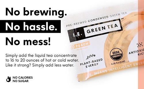 green tea packets