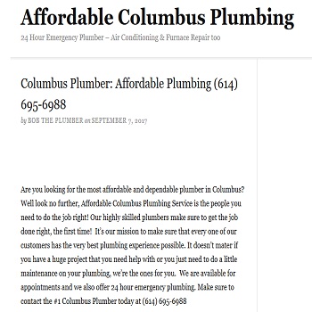 Affordable Columbus Plumbing's Logo