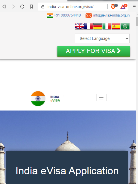 Indian Visa Application ONLINE - HOUSTON BRANCH's Logo