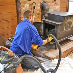 wood stove cleaning