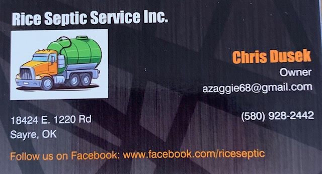 Rice Backhoe and Septic Cleaning Service Inc.'s Logo