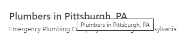 Affordable Pittsburgh Plumbers's Logo