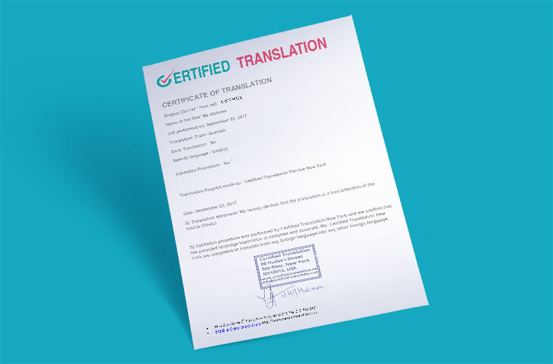 certified translation services - Only $20 per page