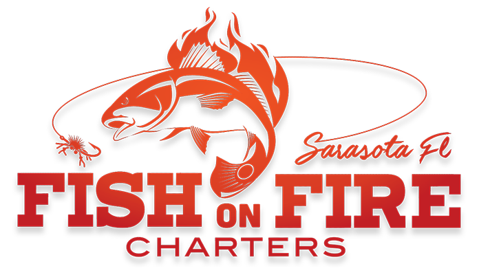 Fish on Fire fishing charters Sarasota's Logo
