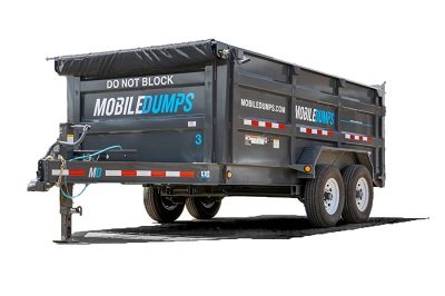 Book online with Mobiledumps. We'll drop off a trailer, you fill it up, and we haul it away -- on time.