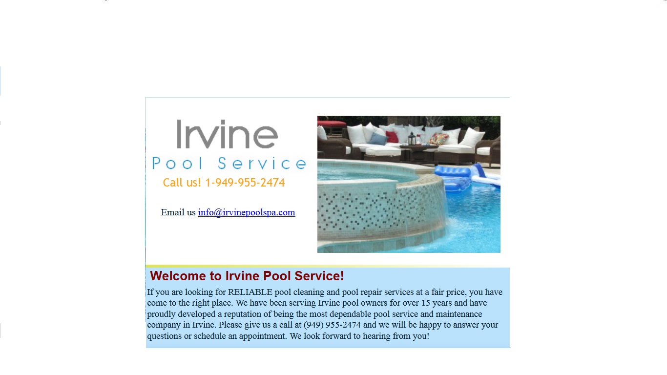 Irvine Pool and Spa Service's Logo