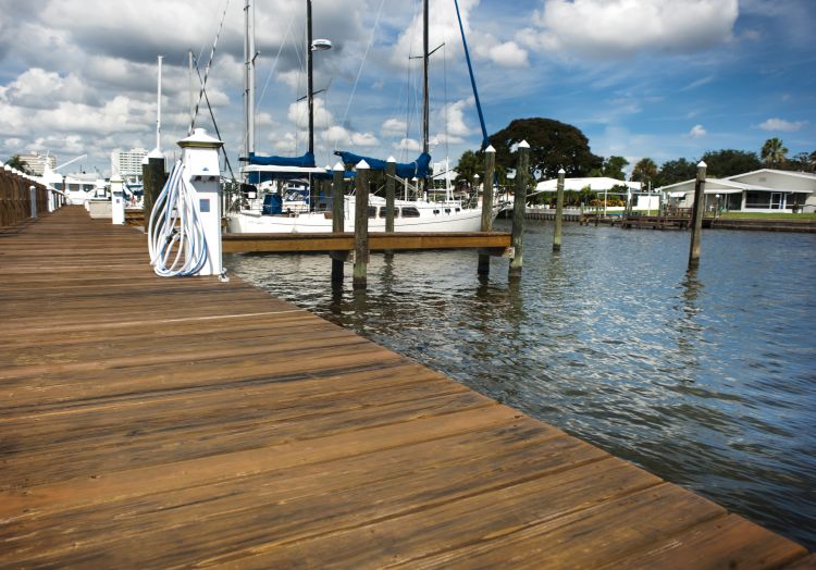 Dock built with Decks and Docks Lumber