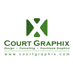 COURT GRAPHIX - Trial Graphics & Presentations for Attorneys's Logo