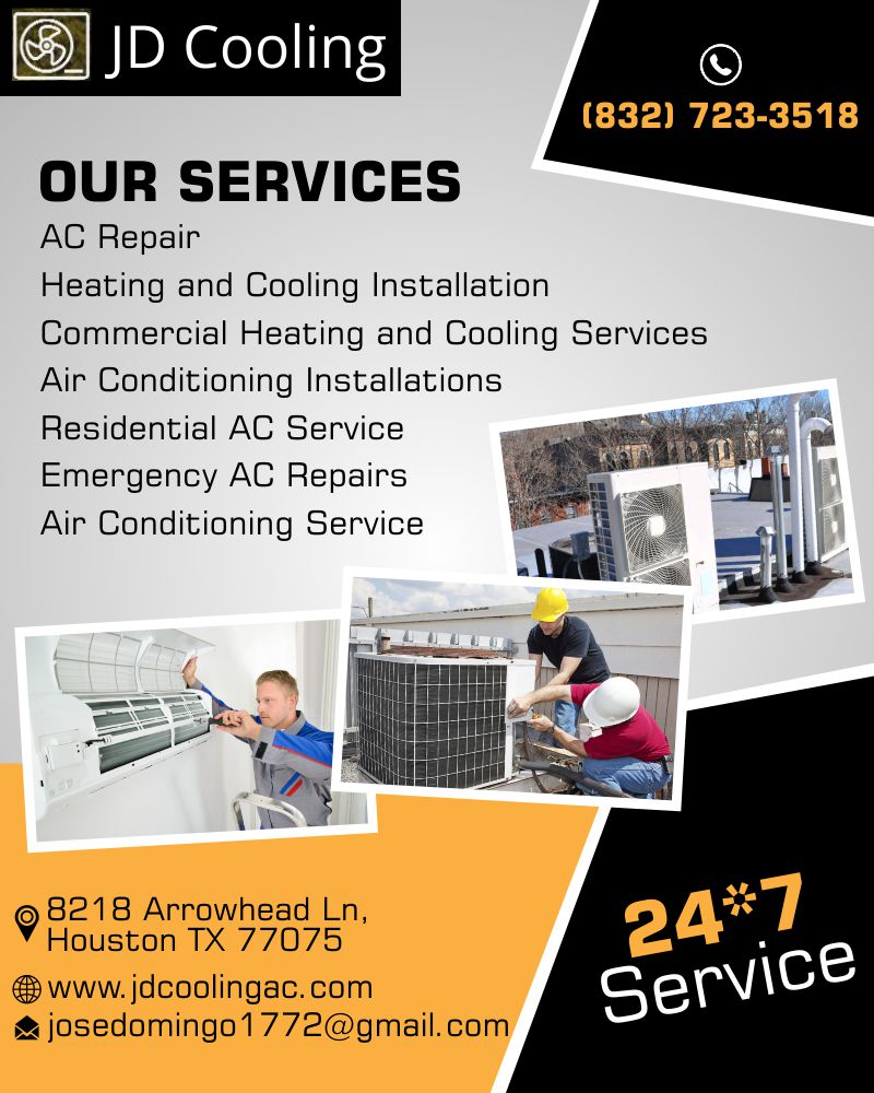Commercial AC Repairs Houston | JD Cooling's Logo