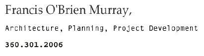 Francis O'Brien Murray, Architect/Planner's Logo