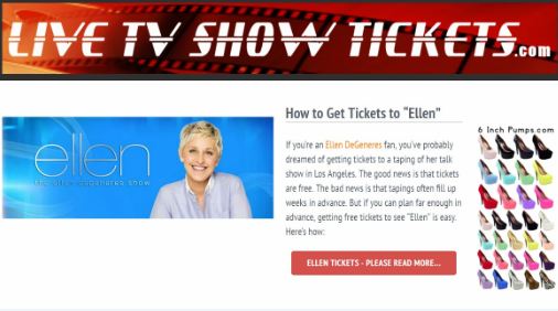 Live TV Show Tickets