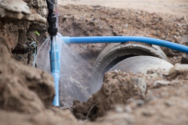 water supply line repair West Michigan