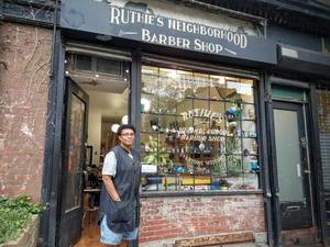 Ruthie's Neighborhood Barber Shop's Logo