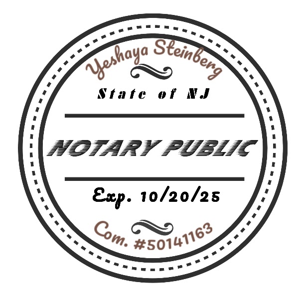 Yeshaya Steinberg Notary Public's Logo