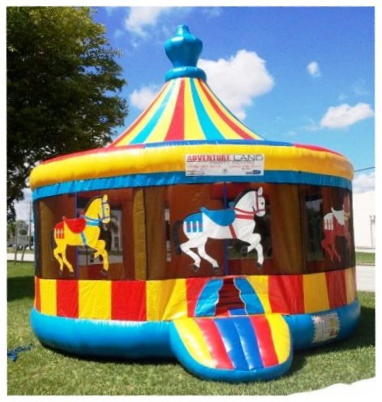 Bounce house carousel