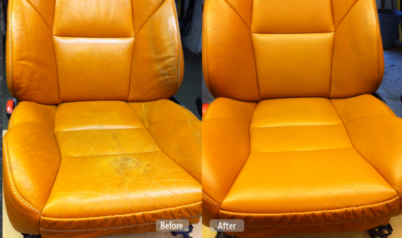 leather seat redye